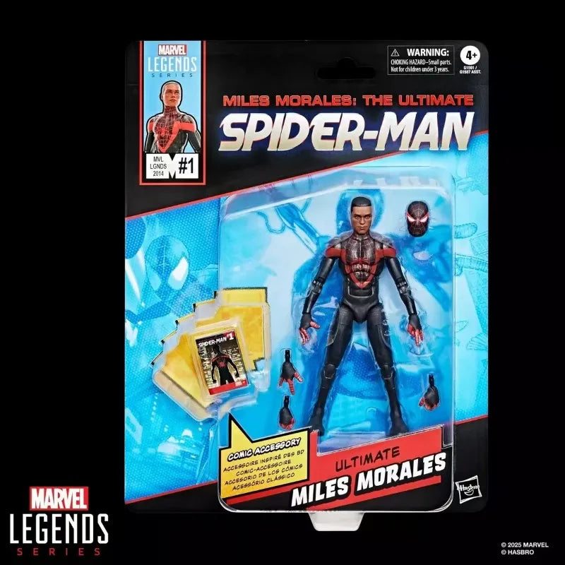 Original Hasbro Marvel Legends Series MILES MORALES THE ULTIMATE SPIDER-MAN Action Figure Collection Ornaments Toys