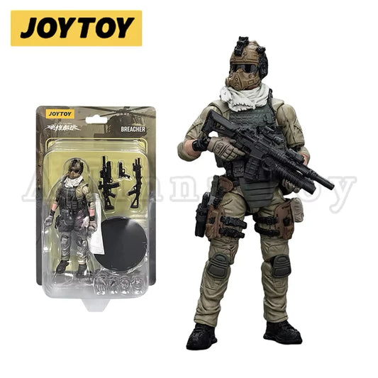 JOYTOY 1/18 3.75 Action Figures Military Armed Force Series Breacher Anime Model
