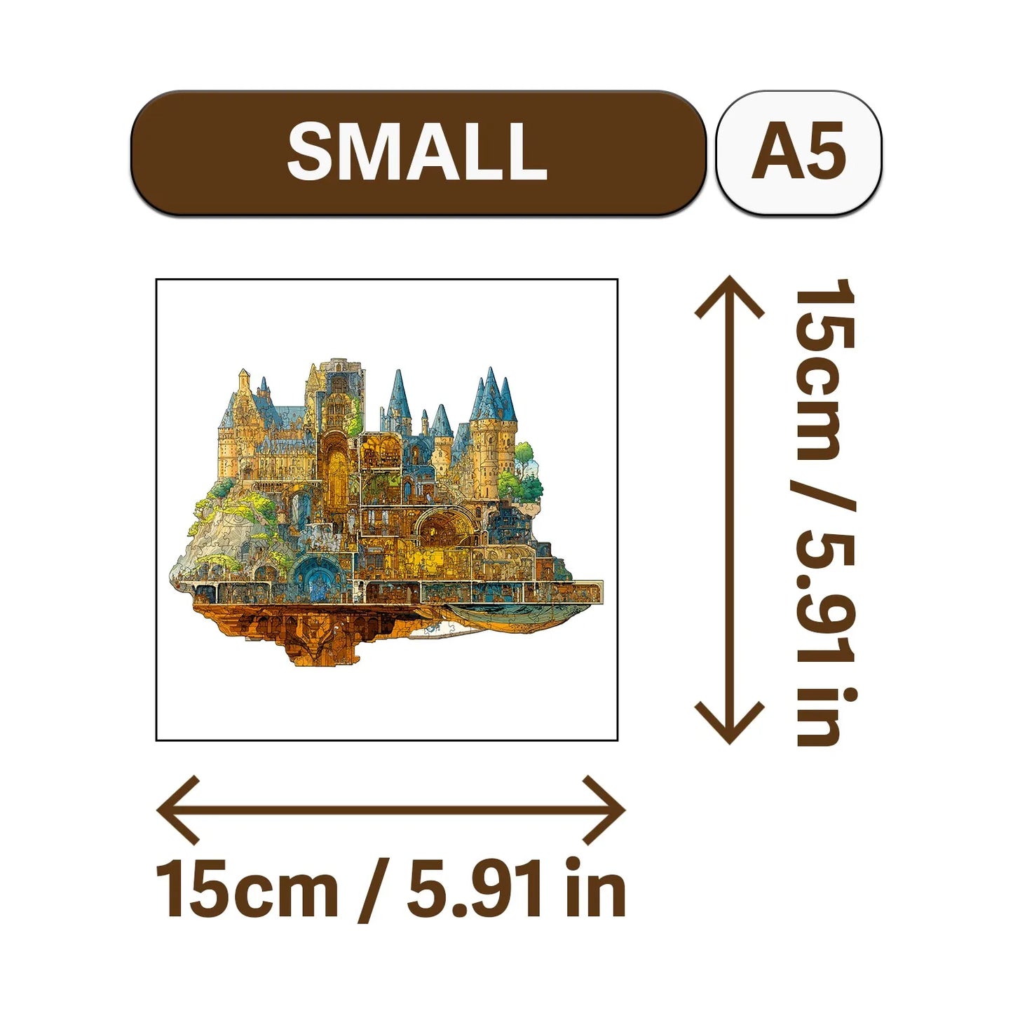 Science Fiction City Wooden Jigsaw Puzzle Wood Home Decor Painting Christmas and Halloween Gift Toy for Teen and Kid
