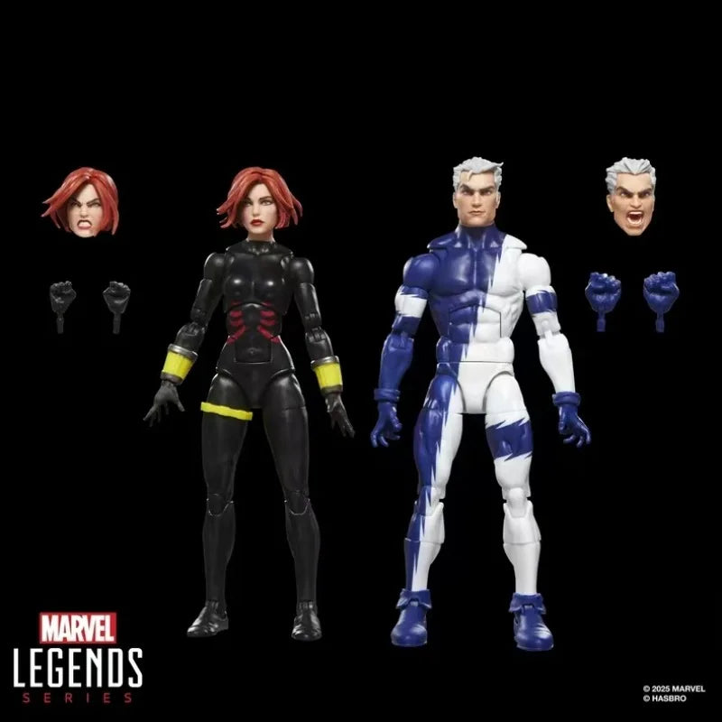 Original Hasbro Marvel Legends Series Black Widow and Quicksilver Action Toy Figure