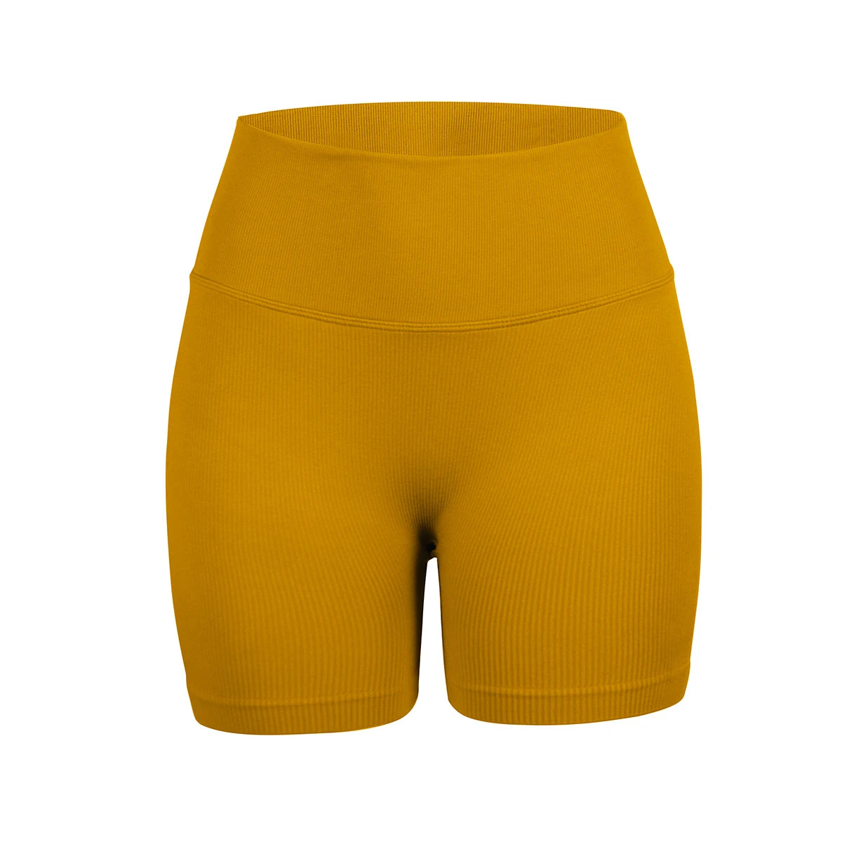 Women's seamless high-waisted yoga shorts that flatten the stomach and lift the buttocks; perfect for workouts and running