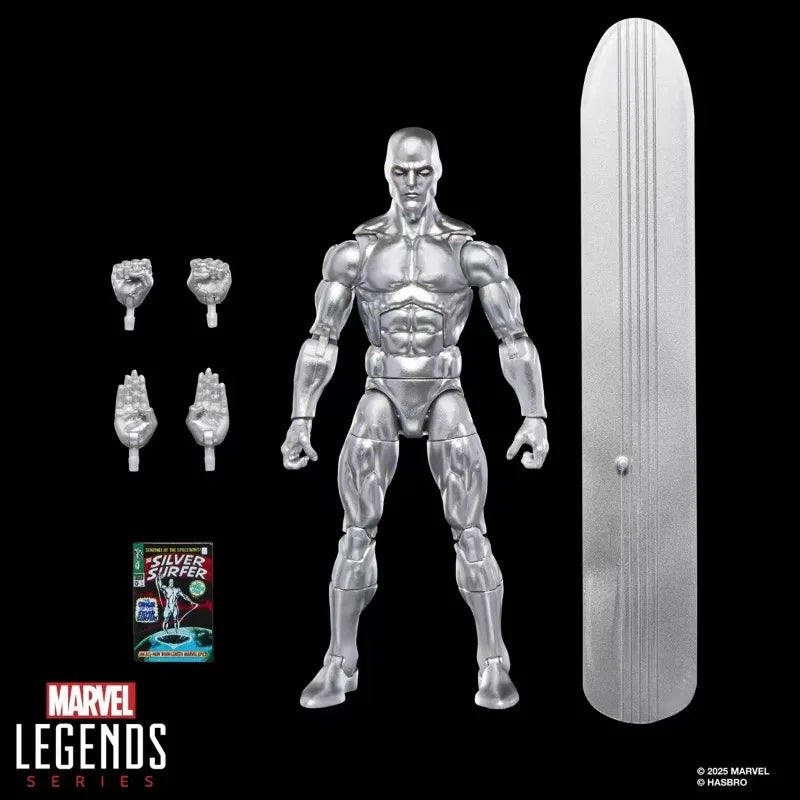 Original Hasbro Marvel Legends Series Silver Surfer Anime Figure Toy Model Collection