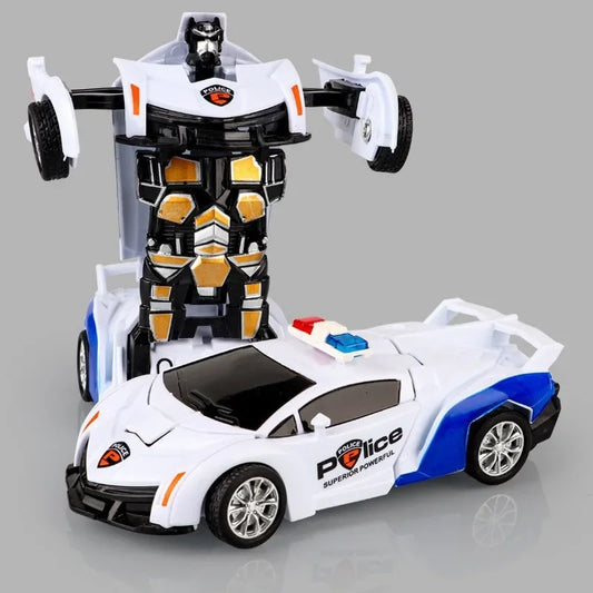 Shape-shifting AutoRobot Car Toy inertial impact one-button puzzle collision M3