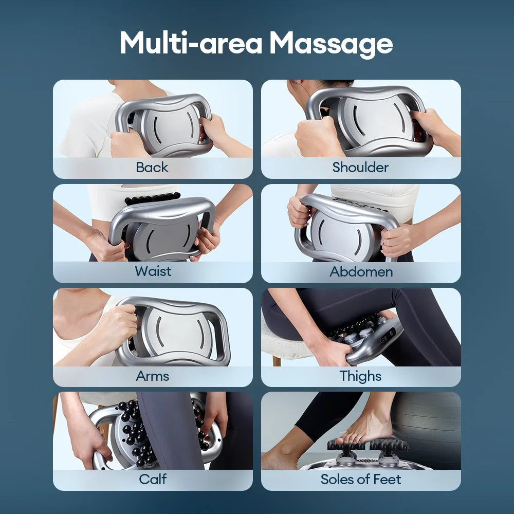 66-Heads Fascia Gun High-Frequency Vibration Body Massage Gun Back and Waist Massager Neck Shoulder Massager Muscle masajeador