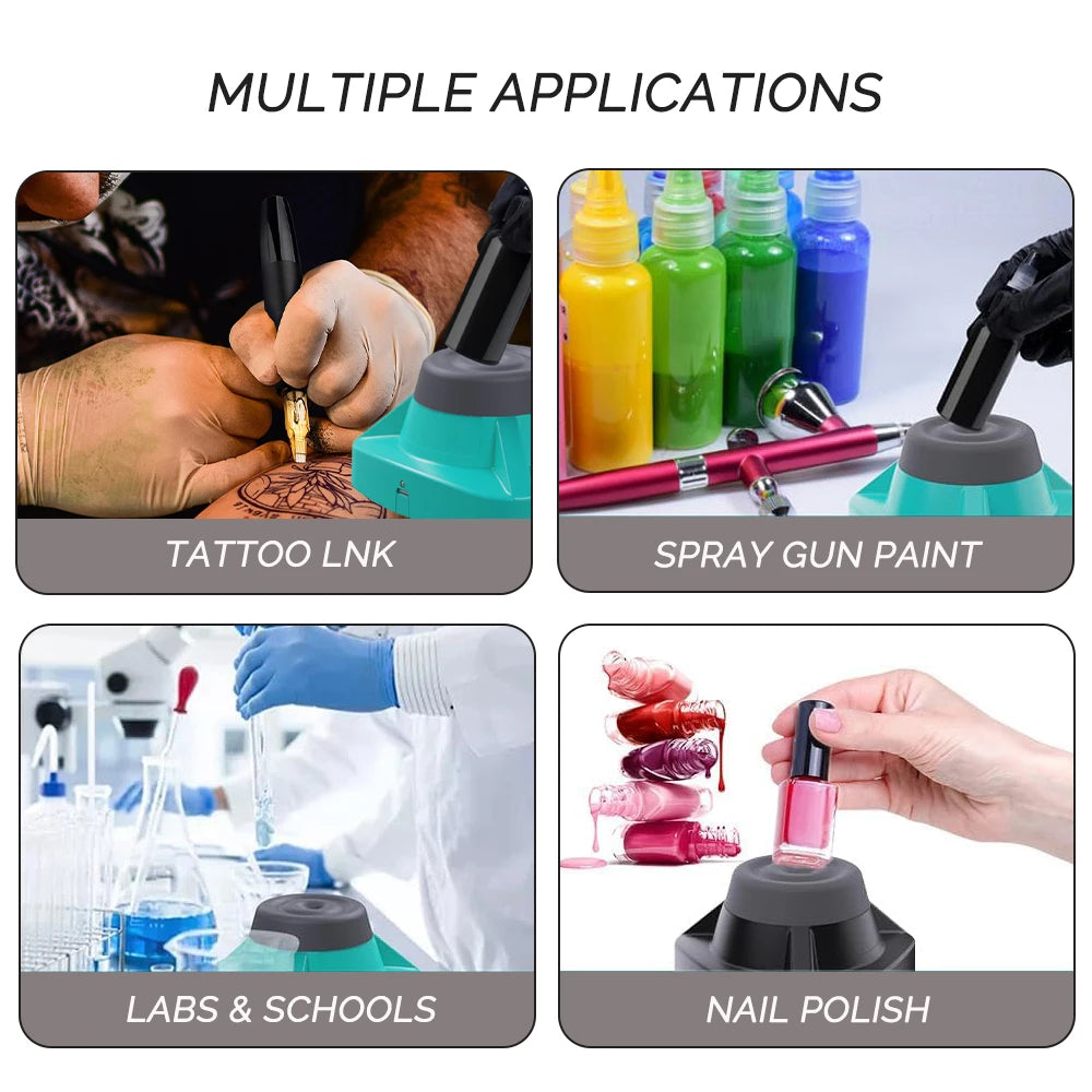 10000RPM High Frequency Vibration Shaking Mixer Liquid Anti-Caking Vortex Mixer Nail Polish Pigment Airbrush Paint Ink Shaker
