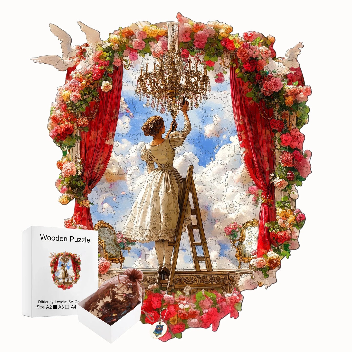 Fantasy Style Wooden Jigsaw Puzzle Wood Home Decor Painting Christmas and Halloween Gift Toy For Teen And Kid