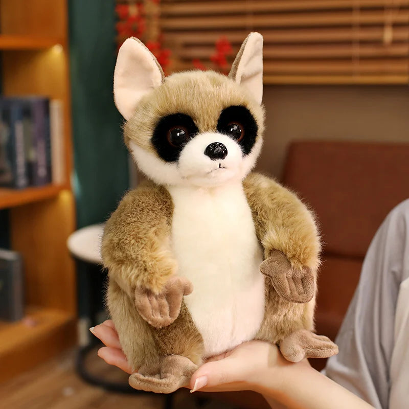 Simulation Wild Lemur Plush Toys Lovely Stuffed Animals Soft Realistic Monkey Plushies Doll Baby Accompany Pillow for Kids Gifts