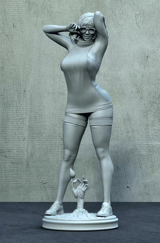 1: 18 Casting Resin Model Assembly Kit, GK， Resin Beautiful Girl Model, Unpainted
