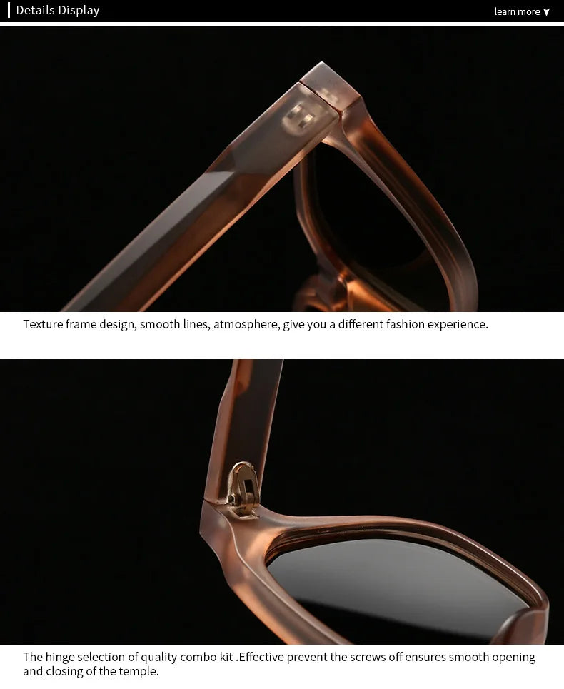 JNPCXI New Ins Popular Fashion Women Square Sunglasses Shades UV400 Retro Tea Tea Men Trending Sun Glasses