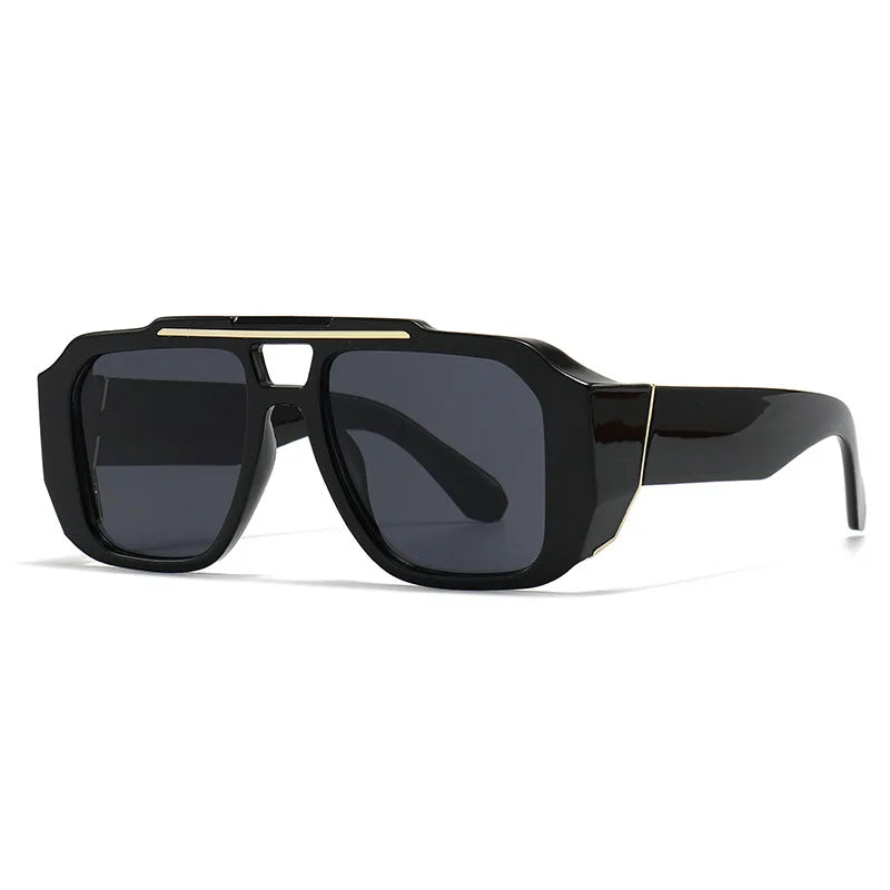 JNPCXI Vintage Double Bridges Square Women Sunglasses Fashion Brand Designer Gradient Shades UV400 Men Sun Glasses