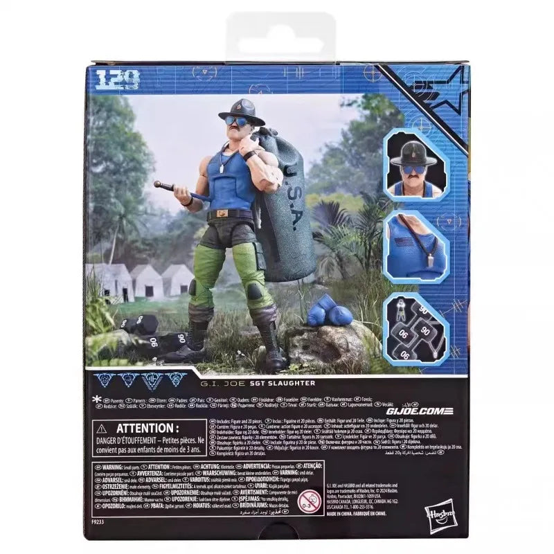 Original Hasbro G.I. Joe GI Joe Classfied Series 129 Mad Marauders SGT Slaughter Action Figure Collection Toys Ornaments