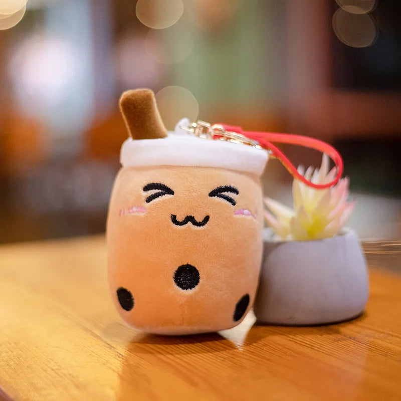 10CM Cute Small Mushroom Plush Toy Creative Stuffed Pendant Doll Red Mushroom Keychain For Kids Girls Holiday Gifts