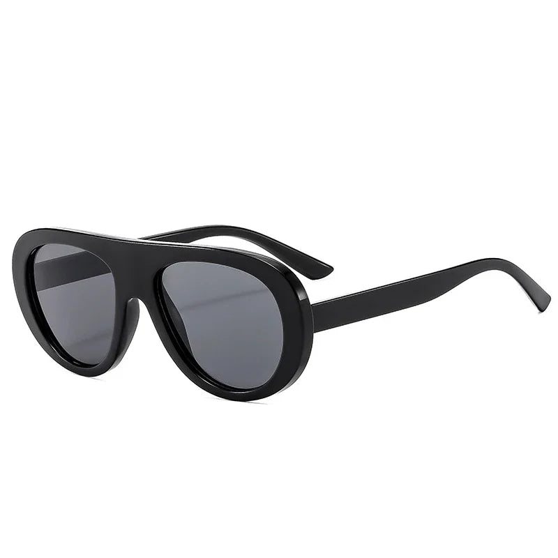 JNPCXI Vintage Pilot Women Sunglasses Fashion Black Orange Shades UV400 Men Trending Punk Sun Glasses