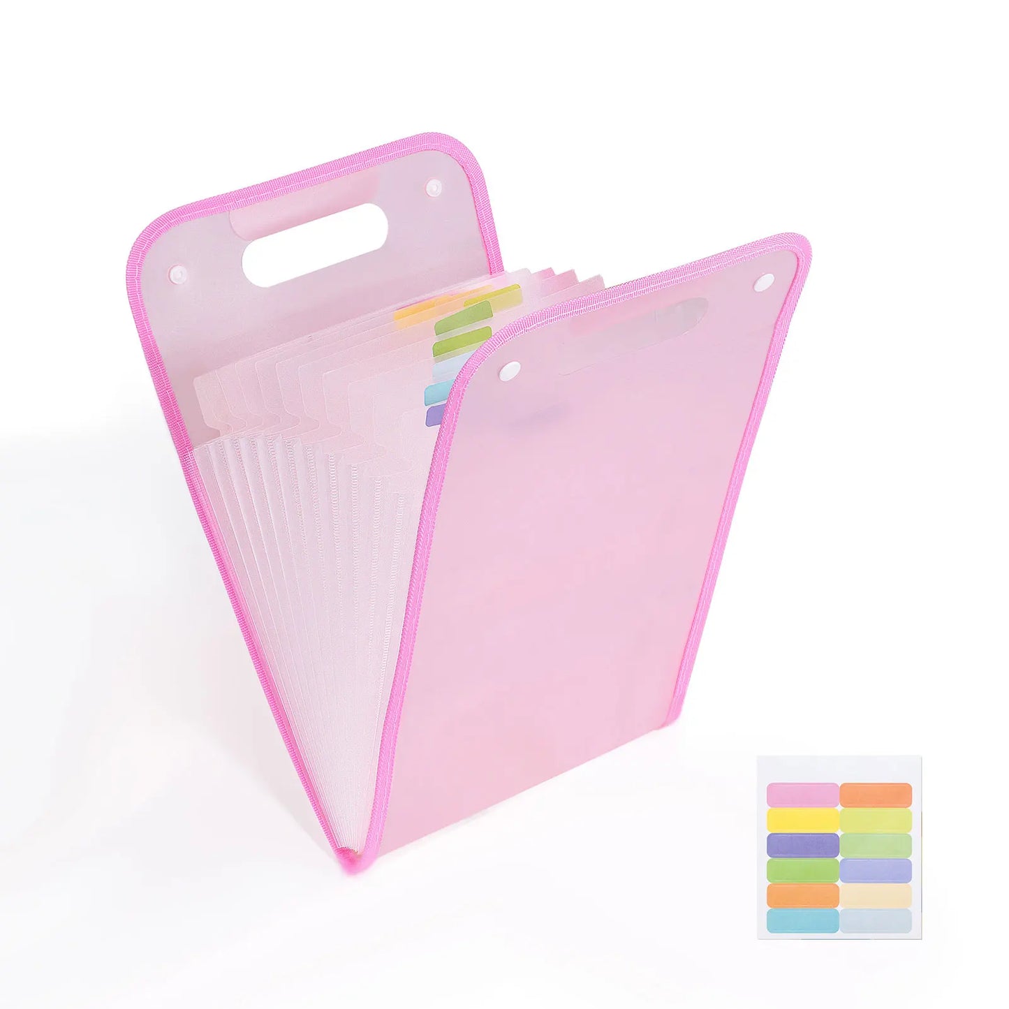 Expanding A4 File Folder,13 Pockets File Organizer with Portable Holder,A4 Size Accordion Document Folder for Office School