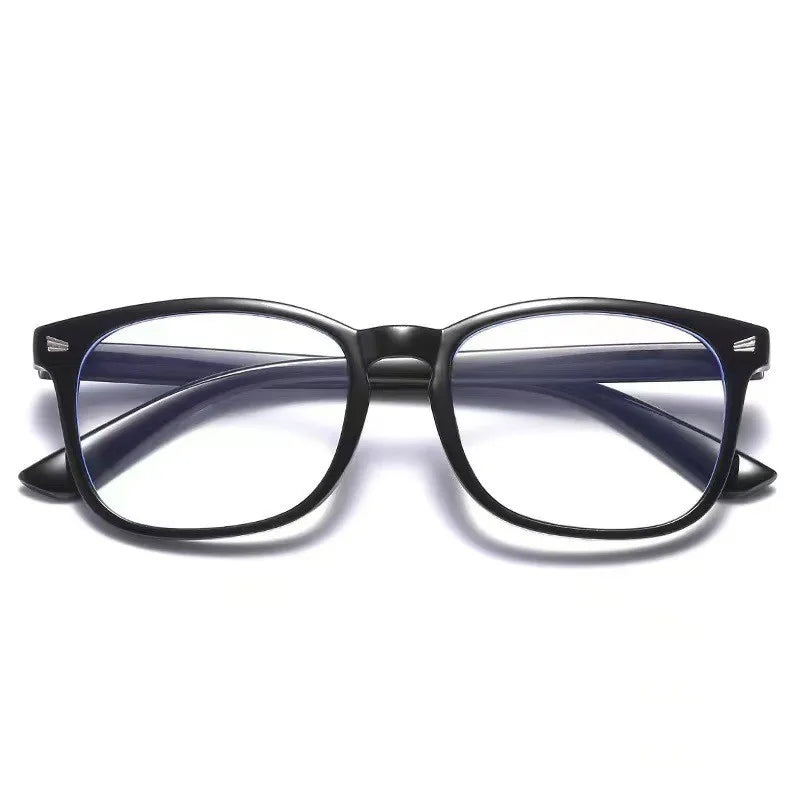5 Pairs of Unisex Retro Lightweight Transparent Frame Flat Lenses Suitable for Leisure Business Work Meetings