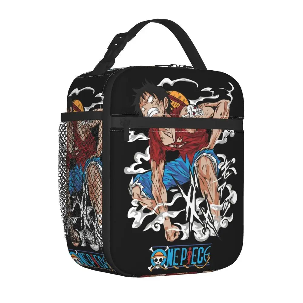 One Piece Monkey D Luffy Anime Insulated Lunch Thermal Bag Work School Bag M24