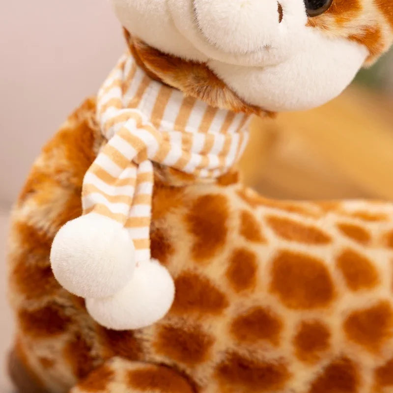 Keylingwd Simulation Giraffe Plush Toy Soft Plush Stuffed Animal Giraffe Doll Room Decoration Birthday Gift