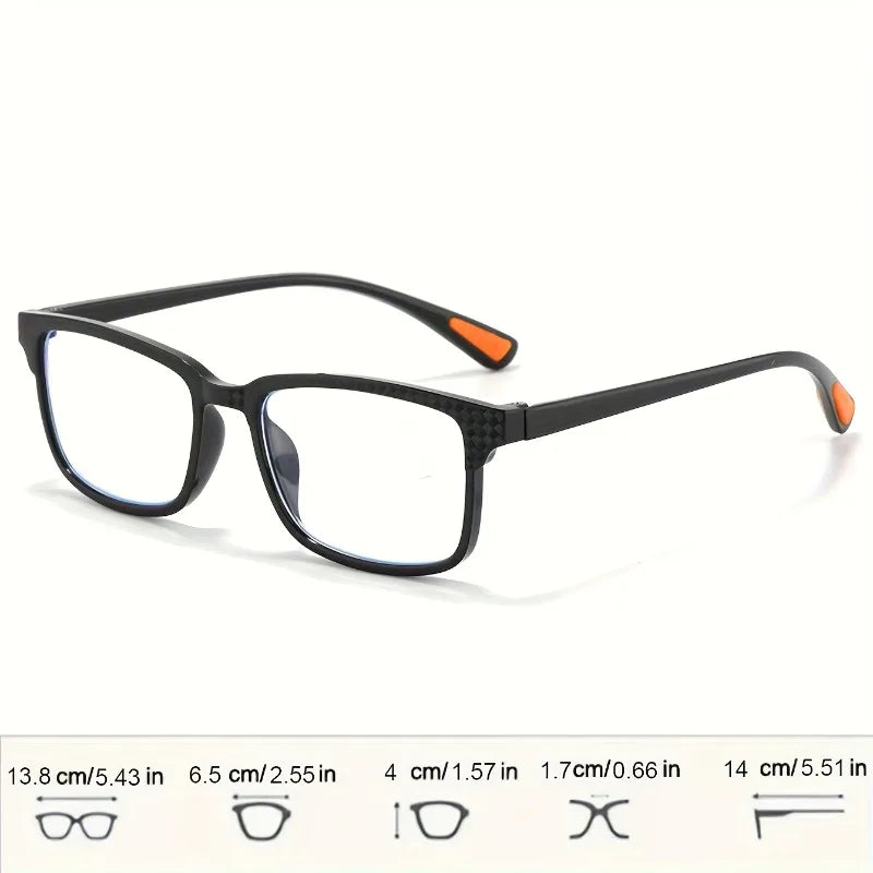 A Set of 6 Simplicity Full-frame Reading Glasses, Suitable for Both Men and Women, Offering Prescriptions From +1.0 To +4.0