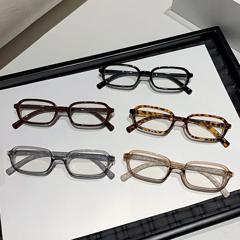 1pc Vintage Square PC Frame Glasses with Photochromic Lenses for Man & WomanFashion Eyewear Photo Pops Perfect for Parties