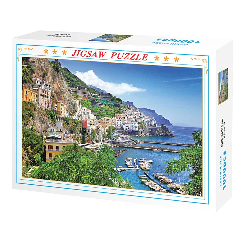 75*50cm 1000PCS Paper Jigsaw Puzzle Landscape Famous Painting Puzzle Character Series Series Home Decaoration Gift