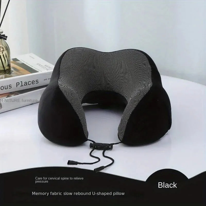 1pc Rebound Travel Pillow, U-shaped Headrest Neck Support Nap Air Palne Pillow