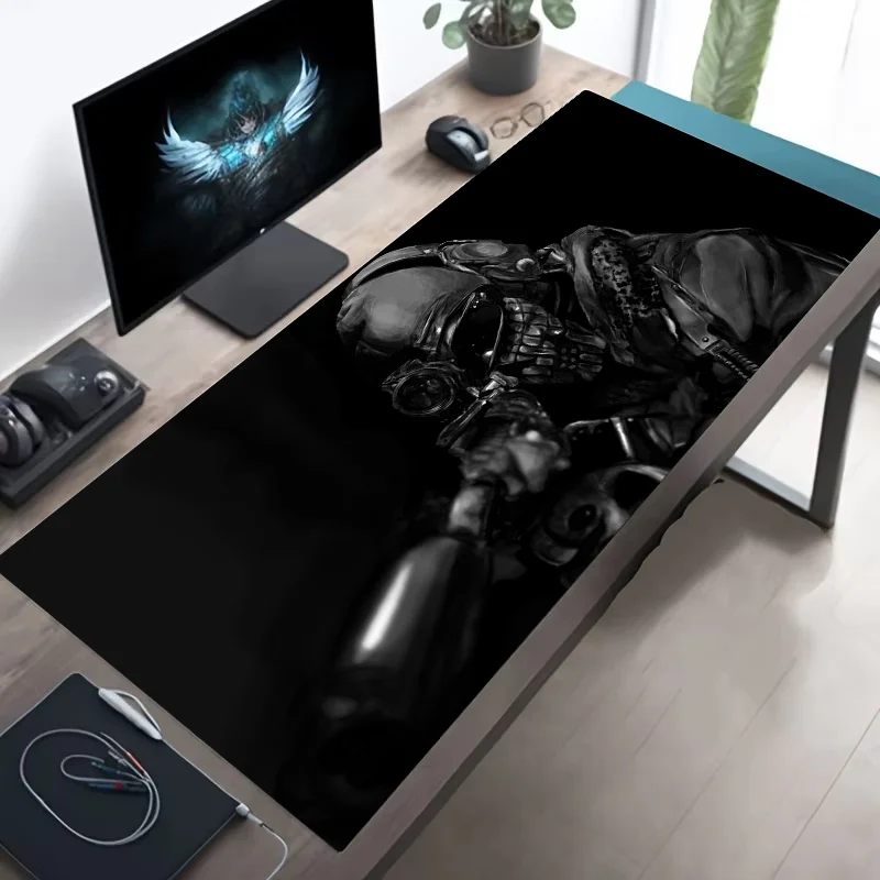 Large Mouse Pad Tactical Soldier NonSlip XXL desk Mat gaming Stitched Edges Rug3