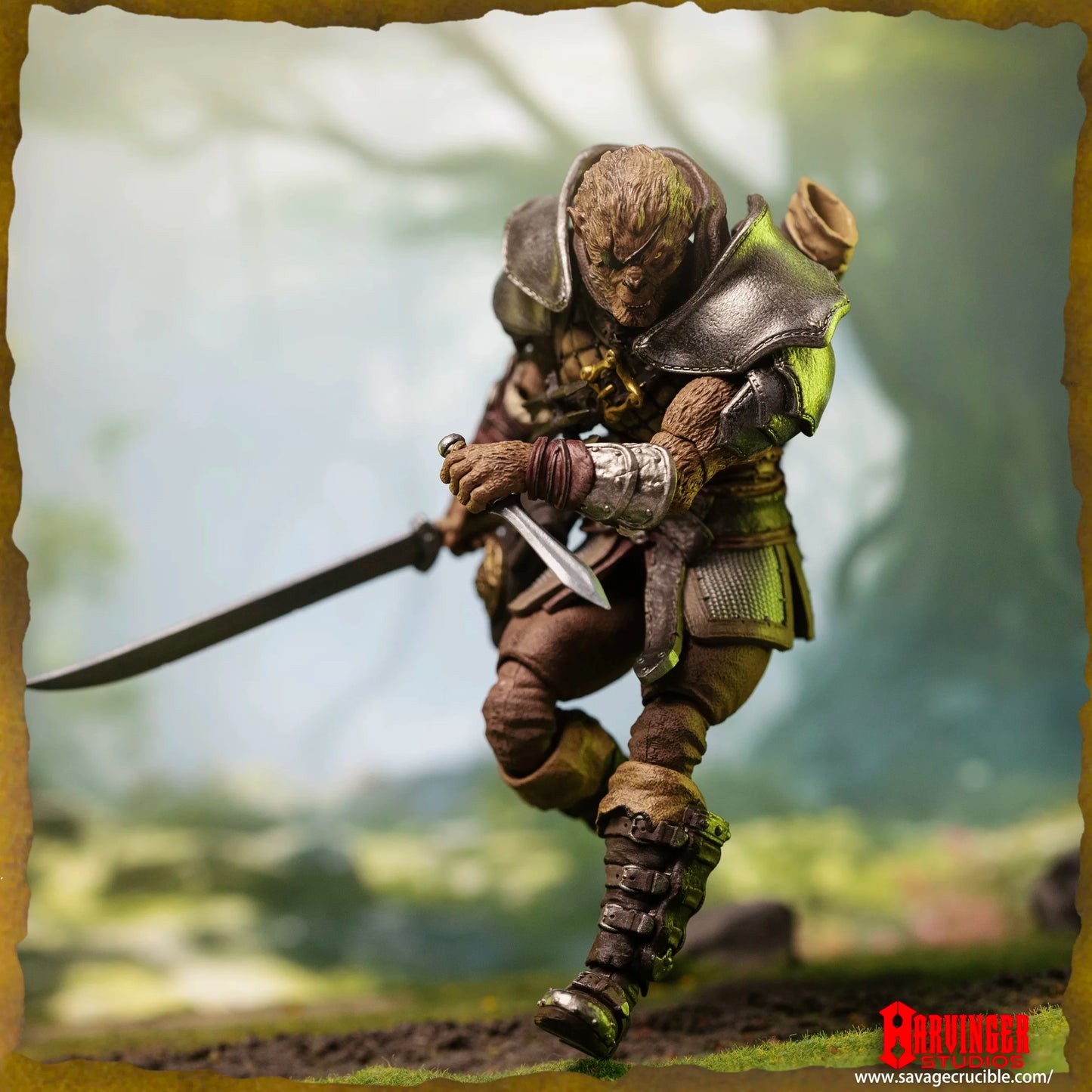 Harbinger Studios 1/12 7inch Action Figure Savage Crucible Wave 2 Jaeger Nashom Krieger Whoman Barbarian Anime Model