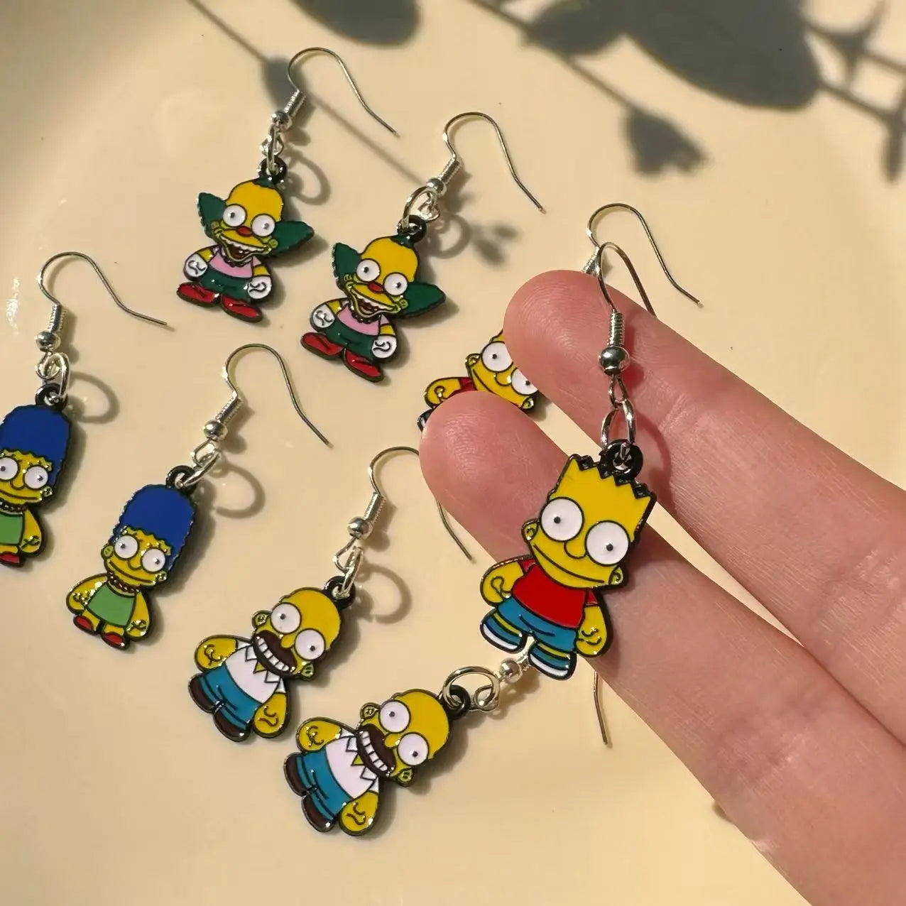 4/3/7 Pairs NEW Cute  alloy Cartoon Earrings Set for Women Girls Ear Piercing Fashion Party Jewelry Gift