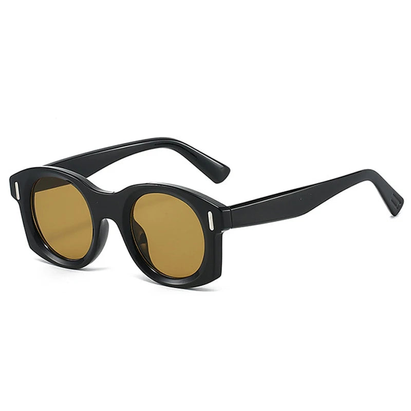 JNPCXI Ins Popular Fashion Square Sunglasses Women Gradient Mirror Shades UV400 Retro Rivets Men Punk Sun Glasses