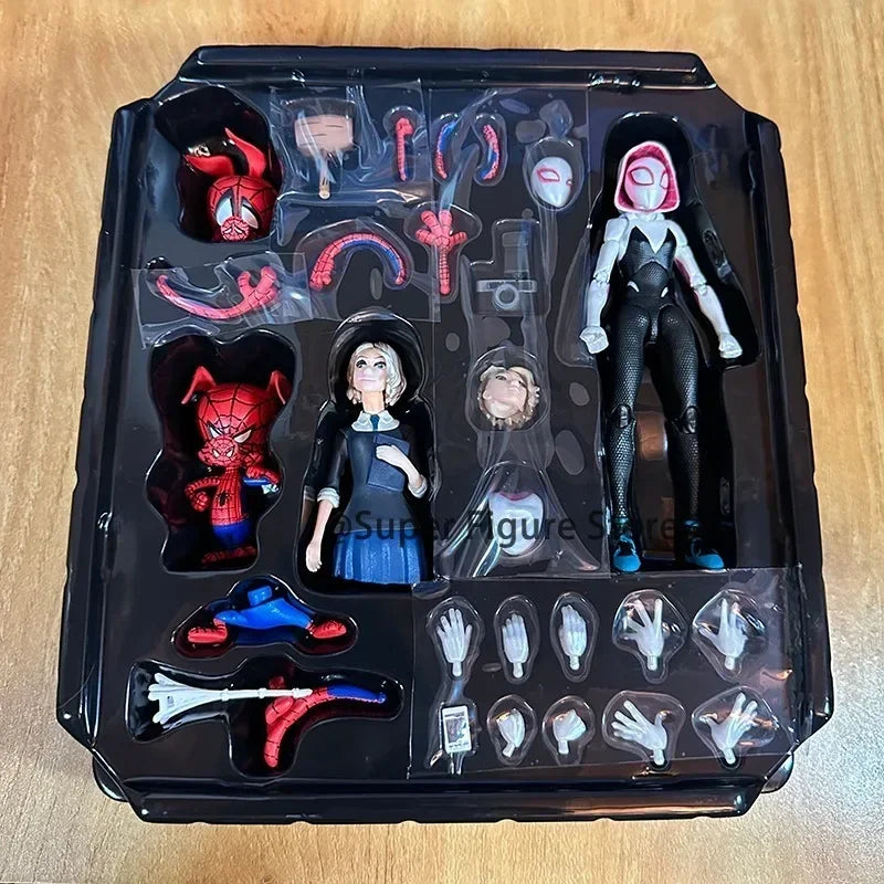 Miles Sentinel Peter Parker Sv Spider Verse Noir Action Figures PVC Collects 02