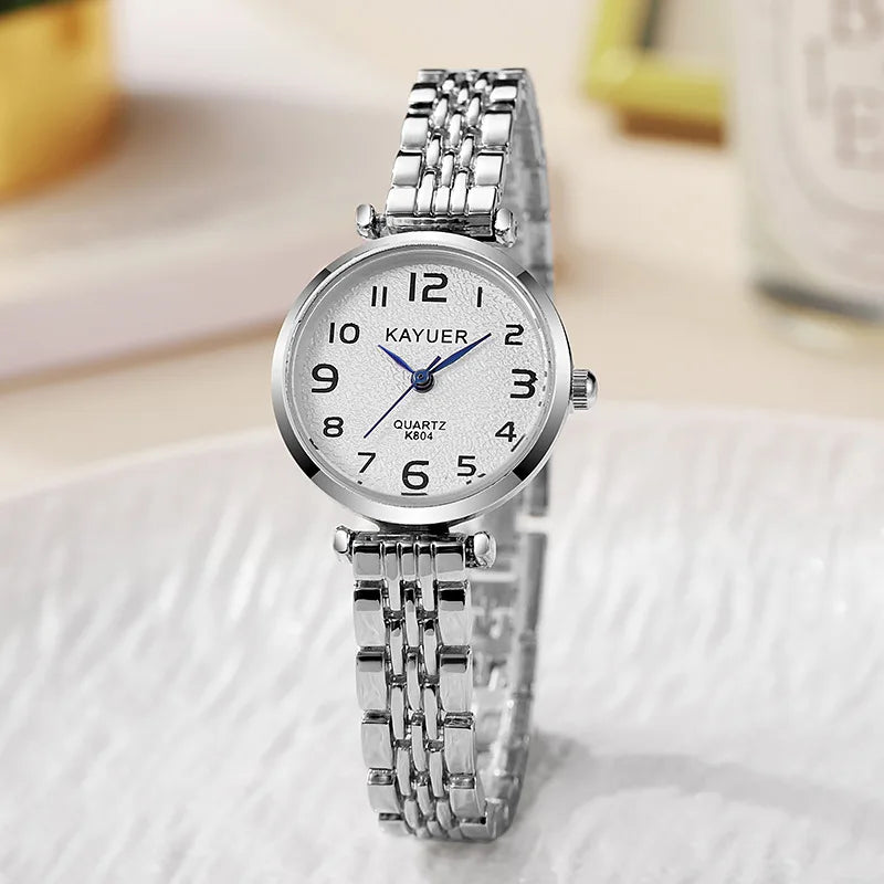Elegant Simple Round Dial Women Quartz Watch Vintage Watches Antique Watch Luxury Women Clock Ladies Gift Watches Accessories