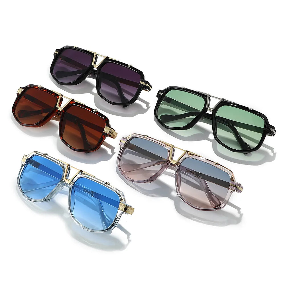 JNPCXI New Luxury Brand Men's Sunglasses 2026 Fashionable UV400 Protection Lens Unisex Women Design for Outdoor