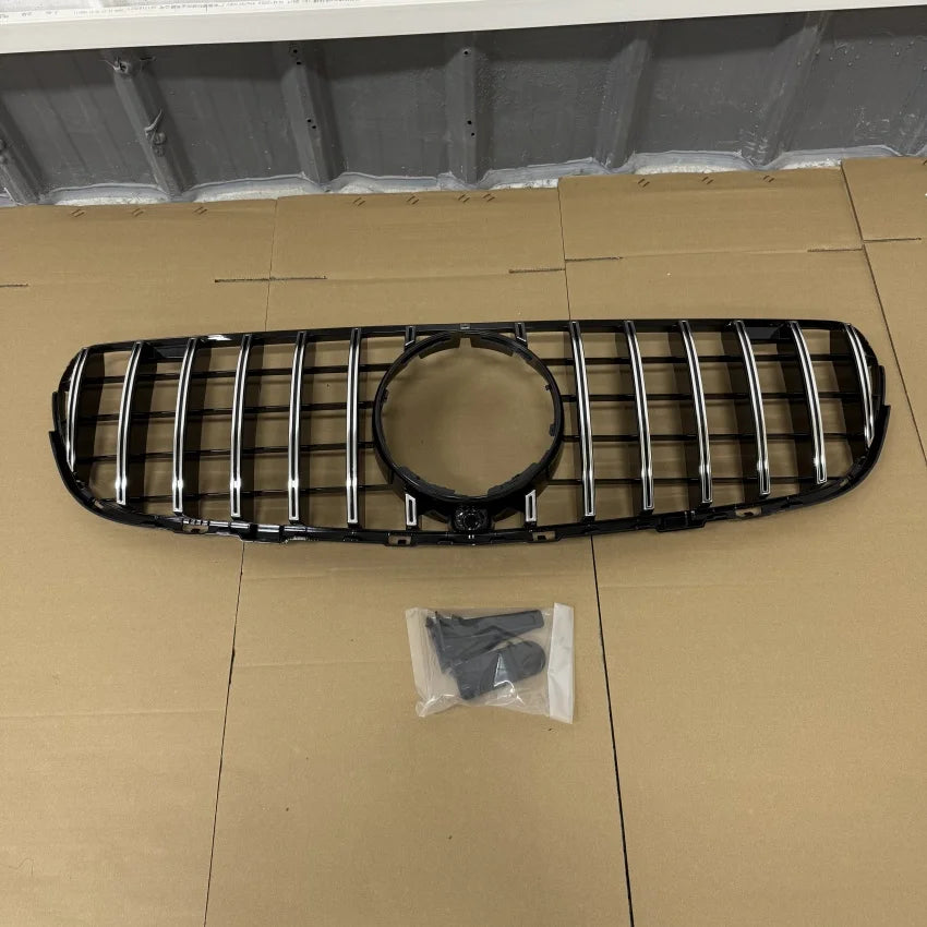For Mercedes Benz GLC-Class X253 2015-2019 GLC250 GLC300 GLC350e GLC43 AMG GT Style Front Hood Grille Racing Grill Body Kit