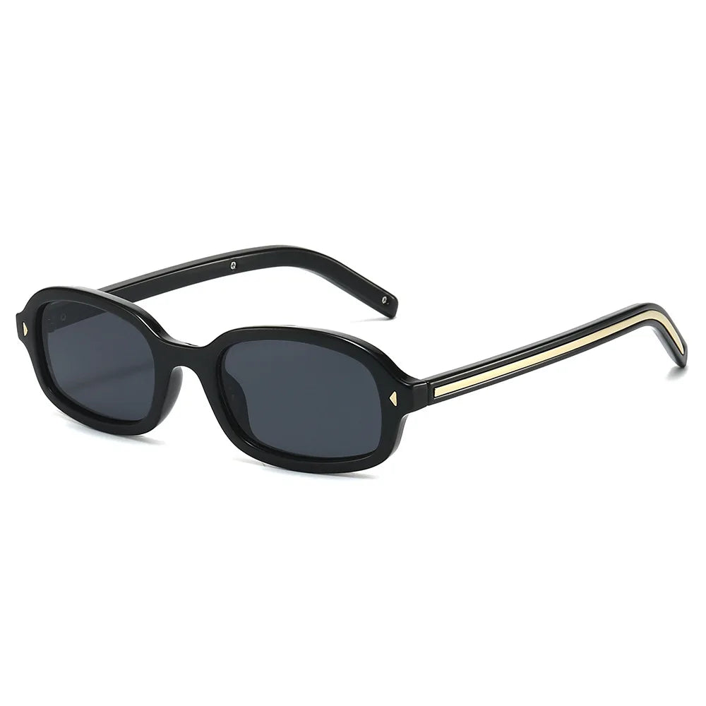 JNPCXI New Small Square Sunglasses Women Retro Leopard Tea Brand Designer Shades UV400 Men Rivets Punk Sun Glasses