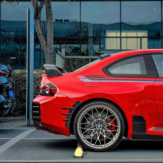 For BMW 2 Series M2 G87 2023-2025 Car Bumper Side Spoiler Diffuser Cover Side Fender Splitter Tuning Body Kits Gloss Black