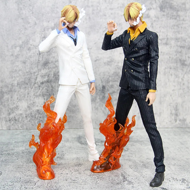 12.6" One Piece Anime Sanji Action Figure Vinsmoke Sanji Figma PVC Model Statue