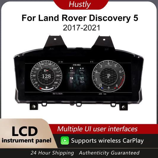 12.3-inch cluster digital instrument cluster For  Land Rover Discovery 5 2017-2021 speedometer iOS CarPlay