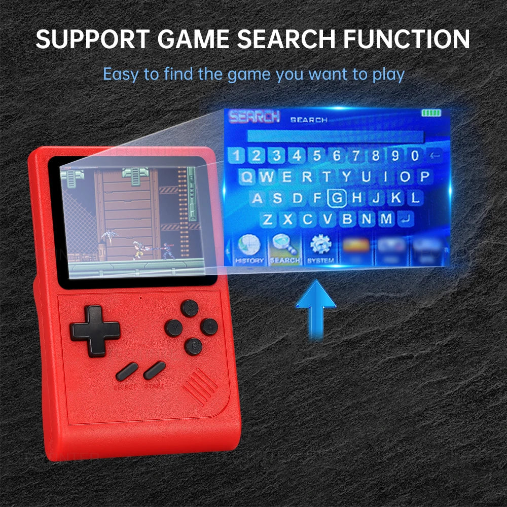 GB300 Handheld Game Console 3.0" Screen AV Output 8G 6000+ Built-in Retro Games