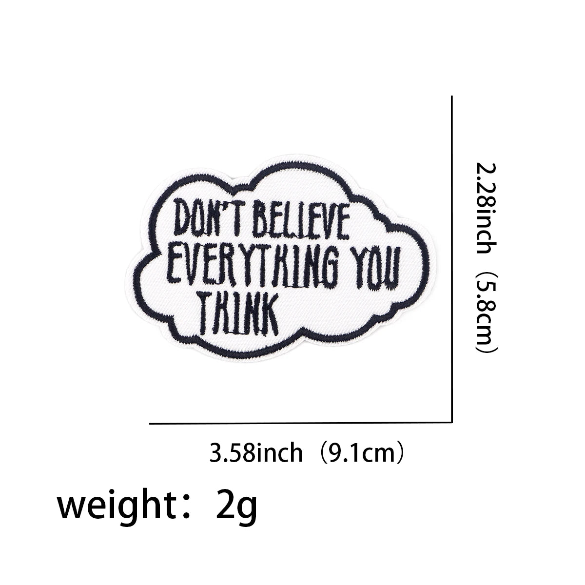 Letters Embroidery Patch Funny Quotes Iron On Patches For Clothing Thermoadhesive Patches On Clothes DIY Sew Badges