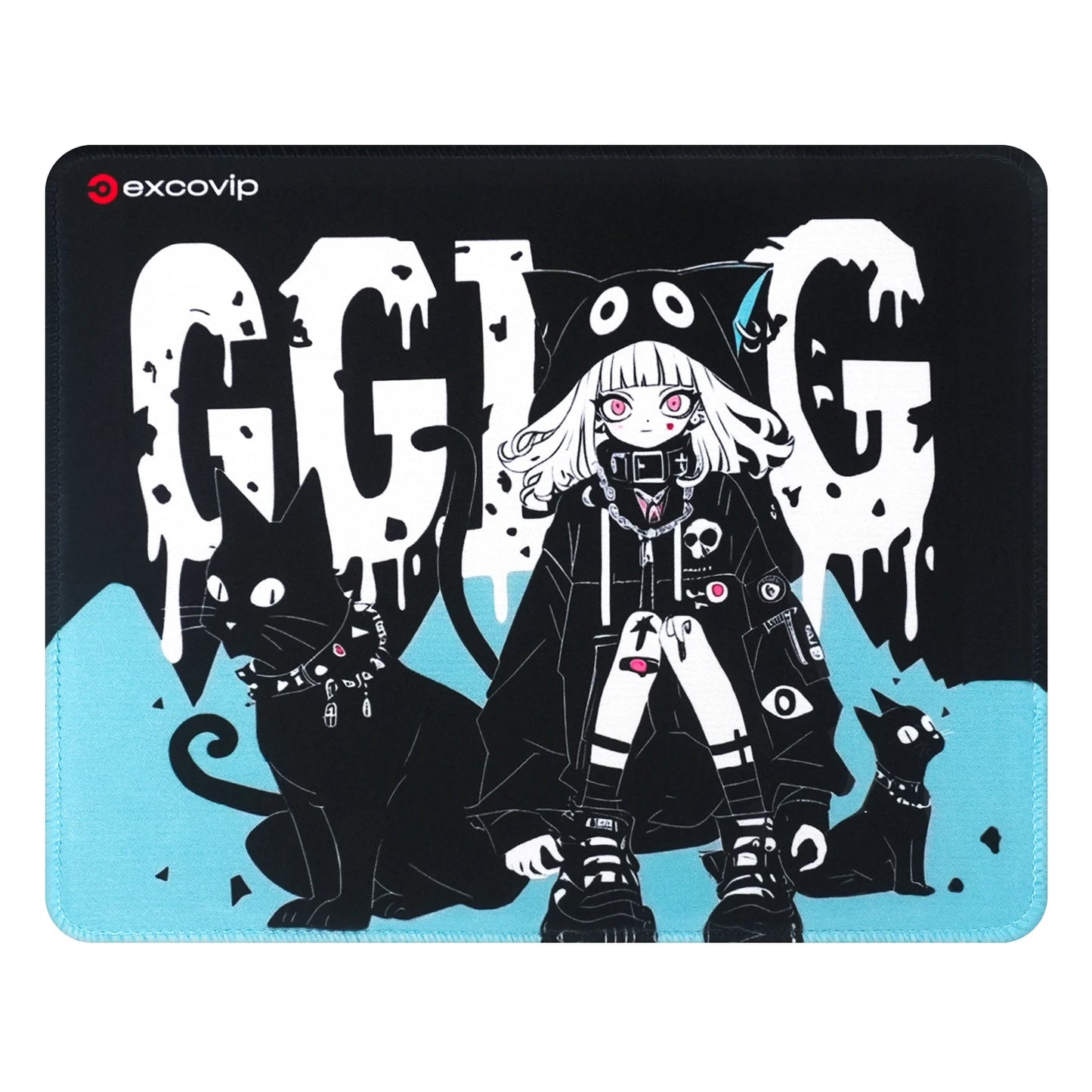 EXCO Gaming Mouse Pad with Stitched Edge Non-Slip Rubber Base Computer Mousepad Small for Office Home Laptop Portable Durable