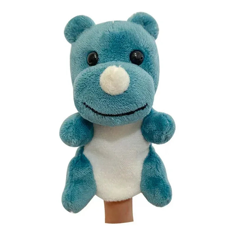 New Hand Puppet Plush Toy Cartoon Animal Family Finger Puppet Role Play Tell Story Cloth Doll Educational Toys For Children Kids