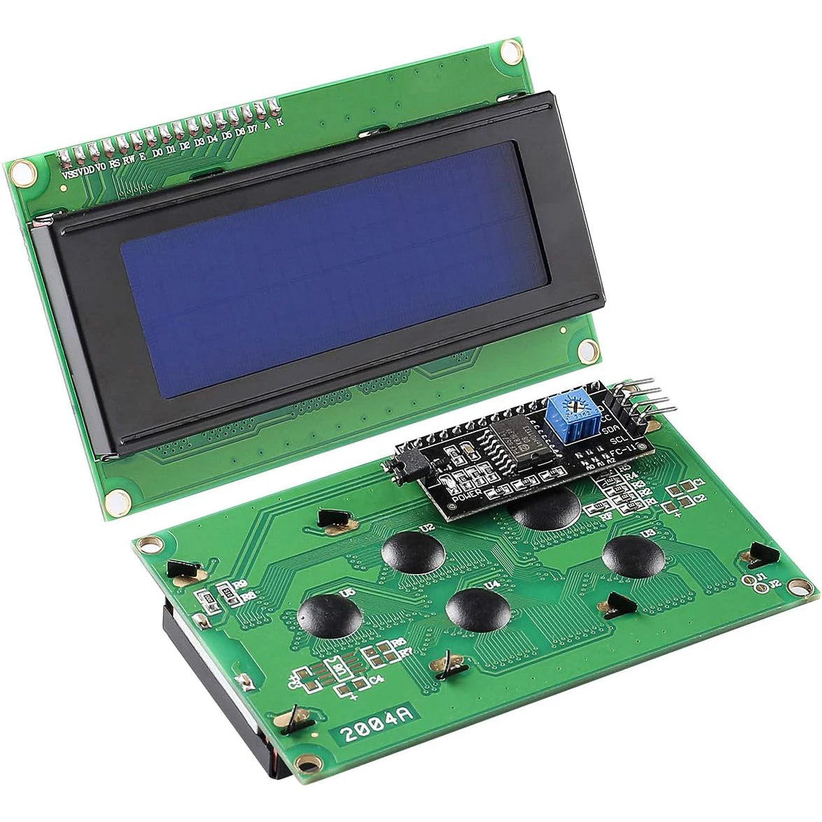 LCD2004+I2C 2004 20x4 2004A Blue/Green screen HD44780 Character LCD /w IIC/I2C Serial Interface Adapter Module for arduino