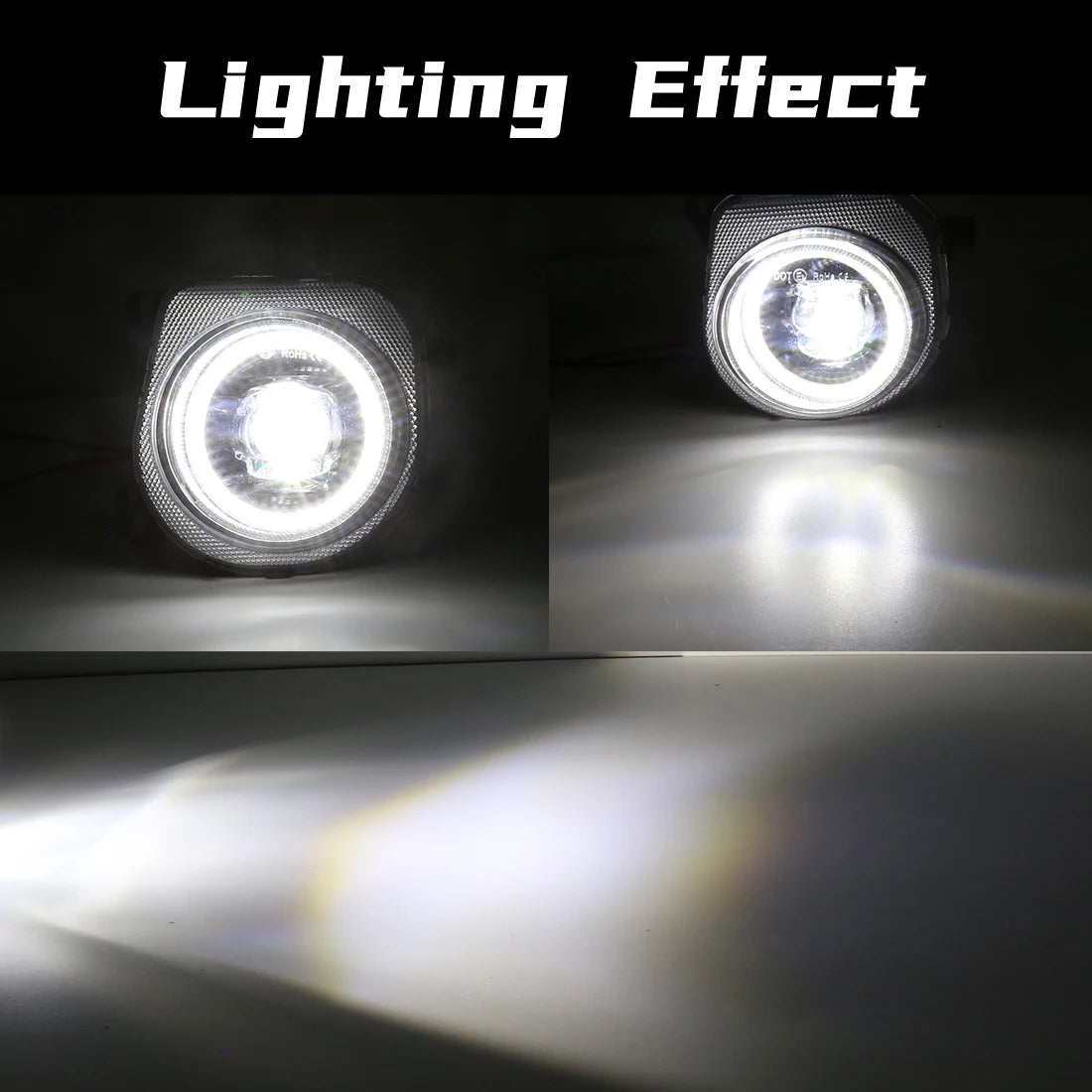 63177311293 63177311294 For BMW 5 Series F07 F10 F11 F18 LCI 528i 535i 550i 2013 2014 2015 2016 LED Fog Lamps Angel Eyes Car 12V