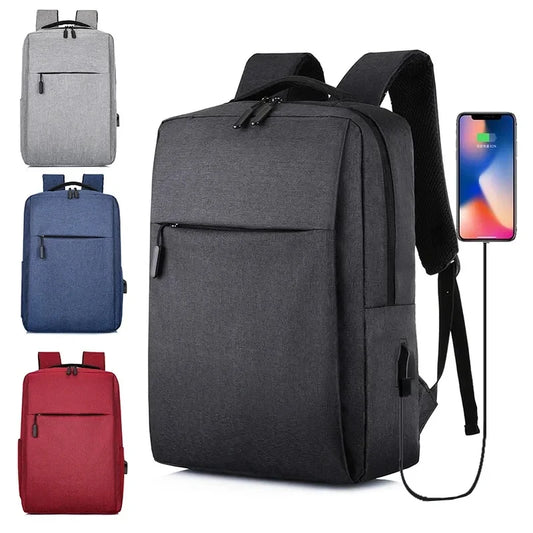 Versatile Business Bag USB Rechargeable School Bag Waterproof Laptop Bag Backpack