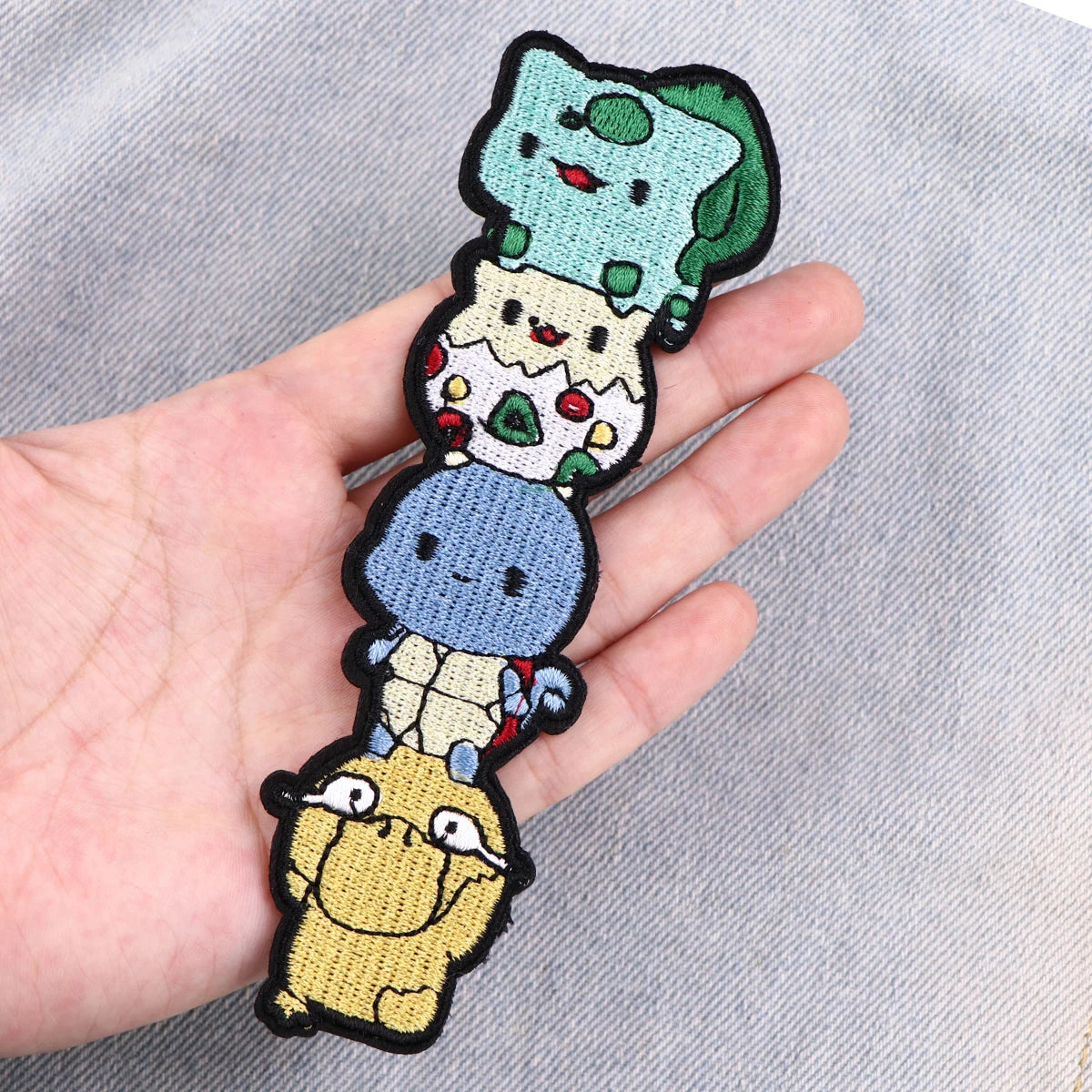 Anime Game Cute Embroidery Patches For Clothing Cartoon Cosplay Patches For Clothes DIY Iron on Patch On Clothes Stickers