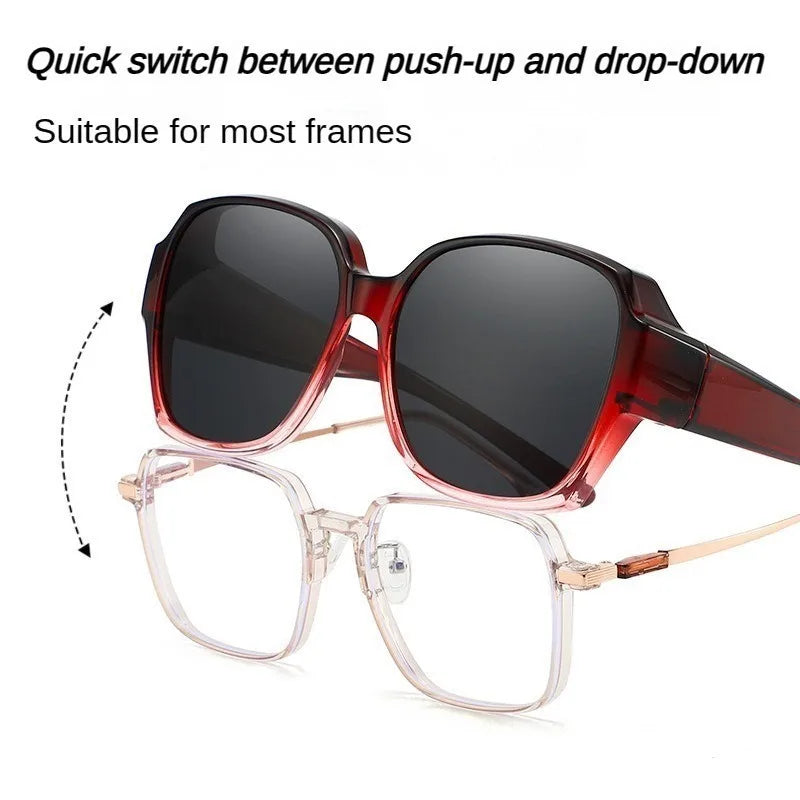 Sunglasses Driving Myopia Mirror Set  Men and Women with The Same Style Myopia Sunglasses