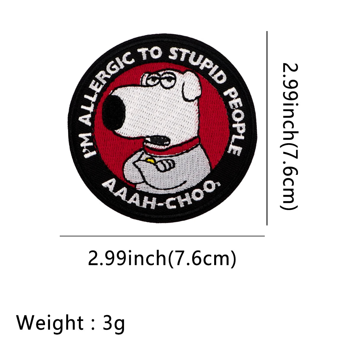 Cartoon Dog Embroidery Patch Iron On Patches for Clothing Thermoadhesive Patches Cute Animal Patches On Clothes Badge DIY Sew