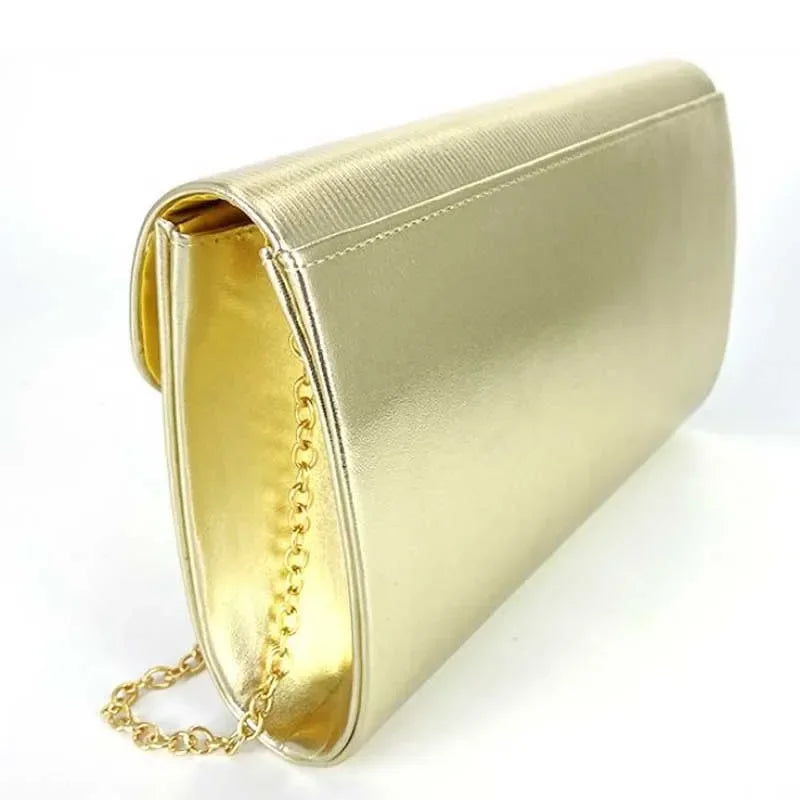 Luxury Design Women's Evening Bag Ladies Day Clutch Envelope Handbag Daily Clutch Wedding Party Bling Gold Chain Crossbody Bag