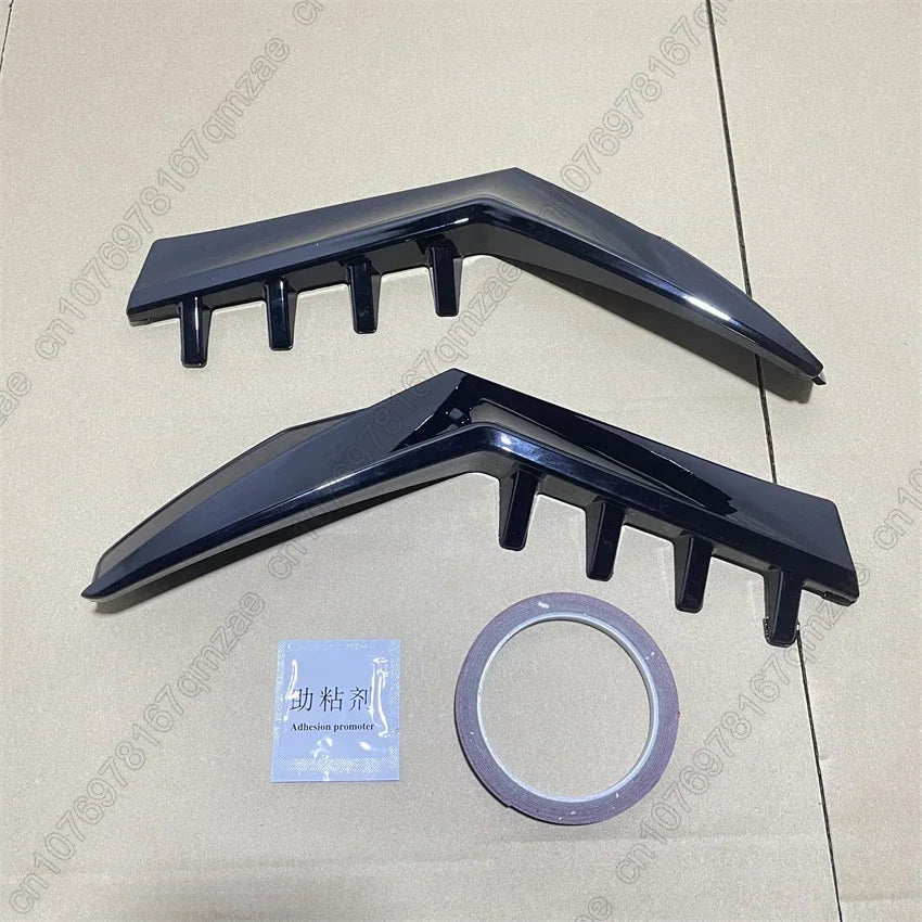 For VW Golf 8 MK8 GTI GTD TSI TDI Pro Rline 2020-2023 Gloss Black Rear Window Side Spoiler Body Kit Trim Wing Canards Splitter