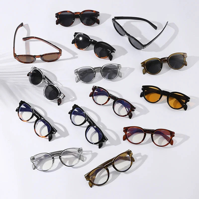 JNPCXI New Retro Round Punk Men Sunglasses Fashion Brand Designer Women Rivets Sun Glasses Shades UV400